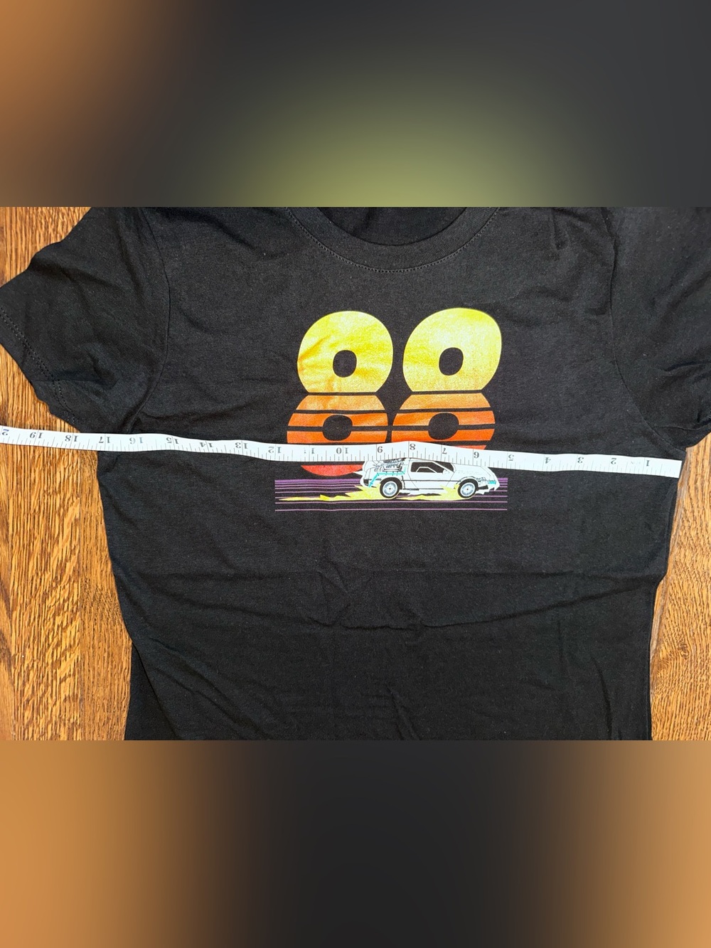 NWT - Retro 80s Graphic Tee Shirt - DeLorean Back to the Future 1980s - Size S - Picture 6 of 8